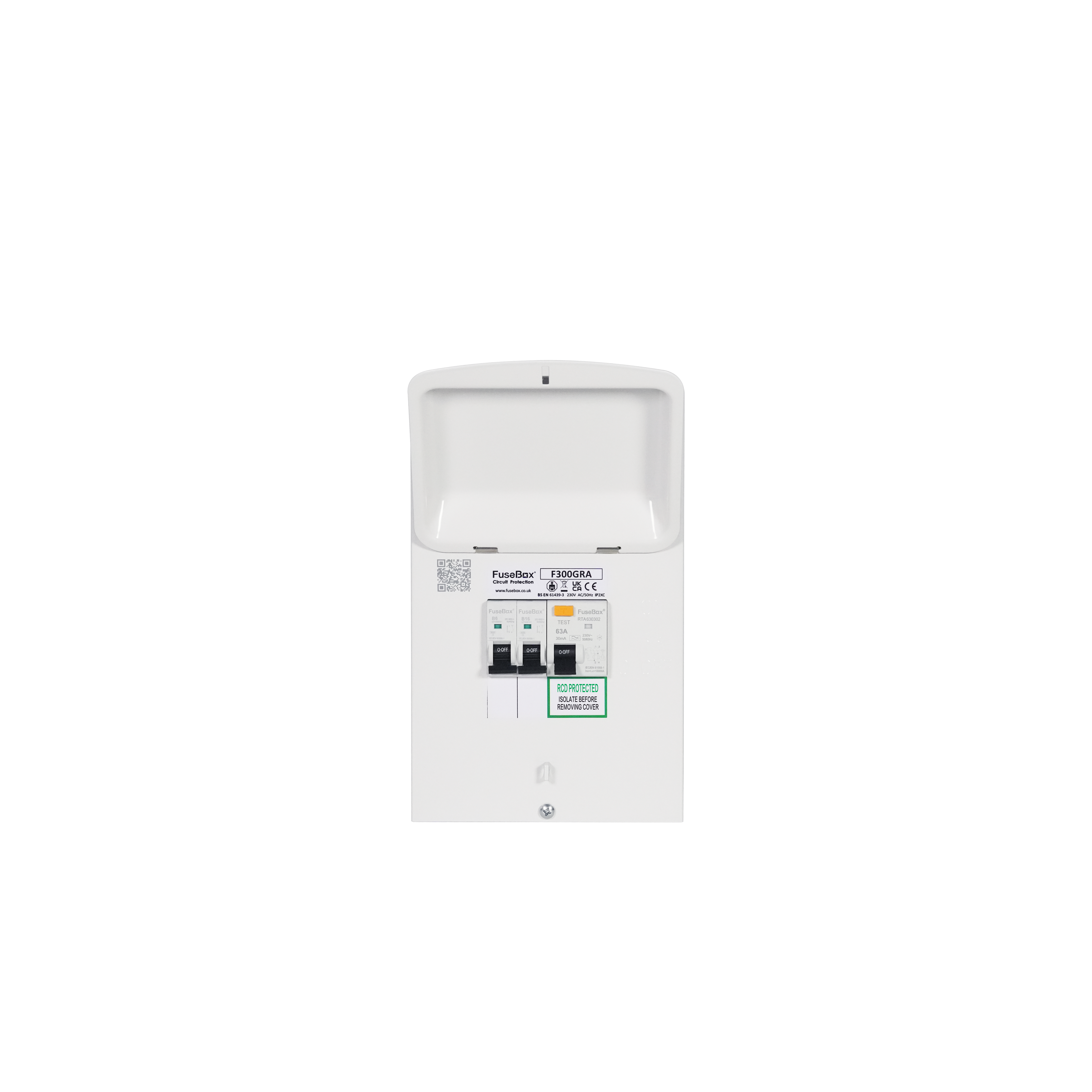 FuseBox F300GRA Garage Con/Unt 63A